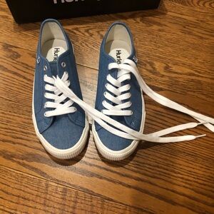 Womens Blue Denim Sneaker
